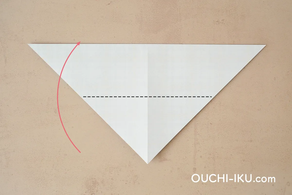 折り紙ニット帽(平面)の作り方5