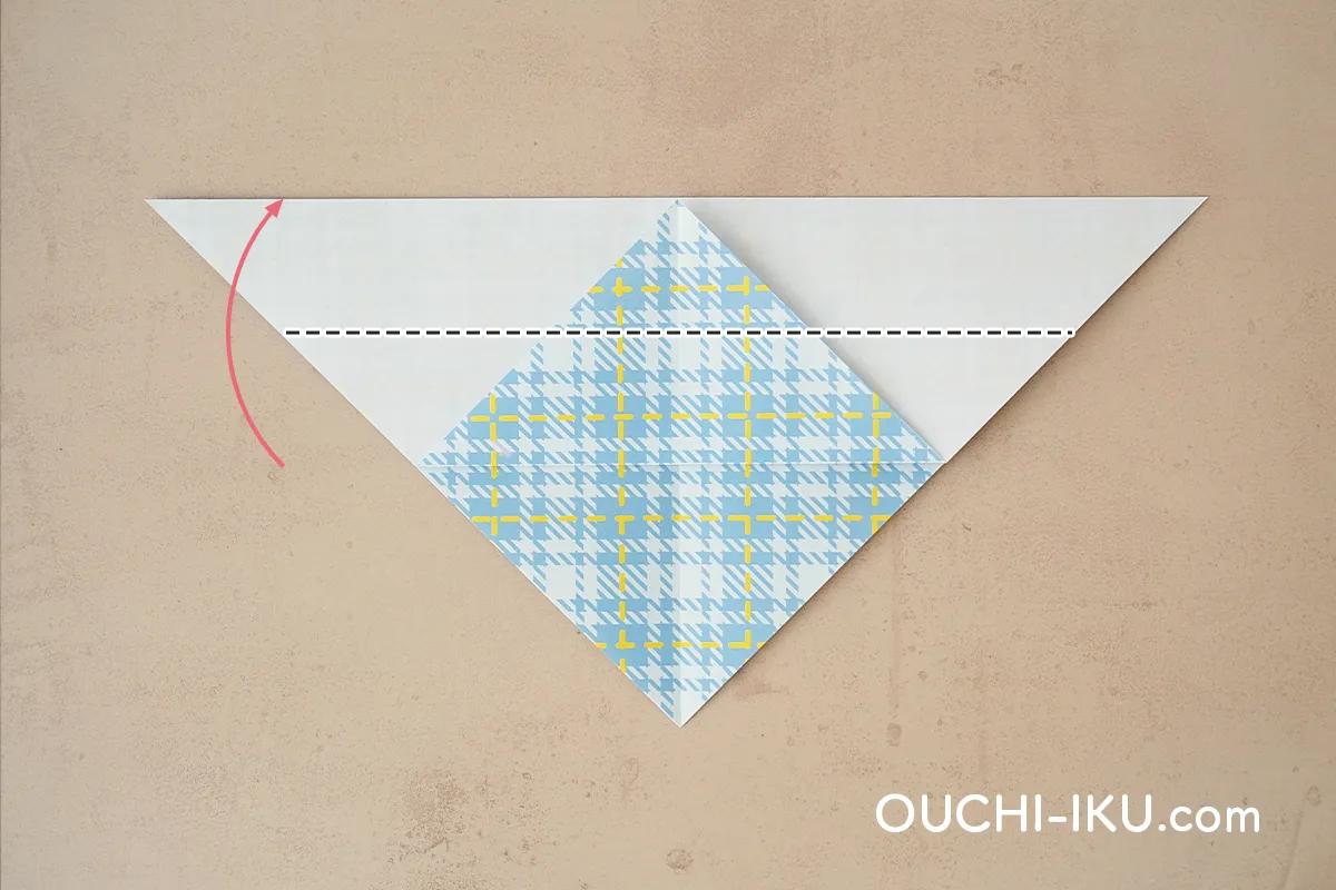 折り紙ニット帽(平面)の作り方6