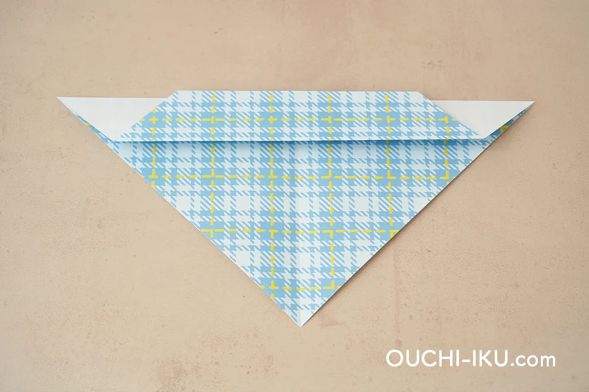 折り紙ニット帽(平面)の作り方6