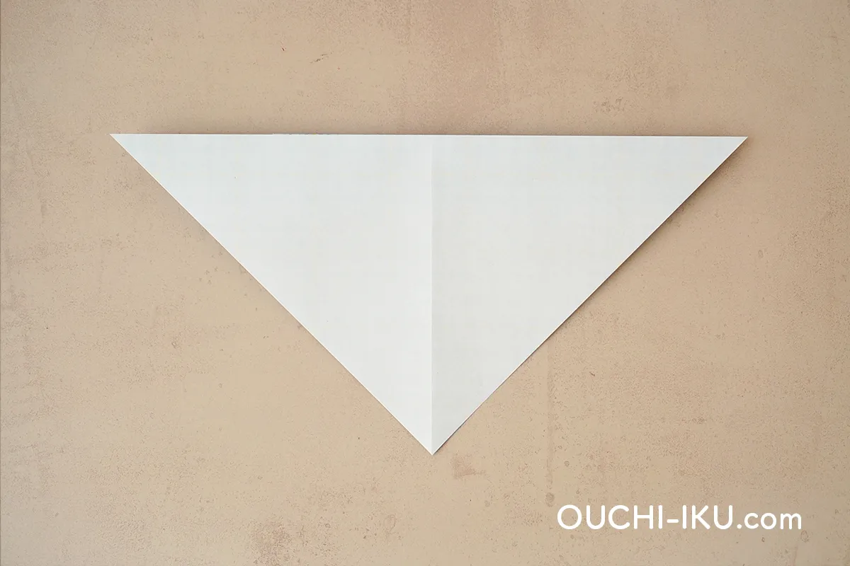 折り紙ニット帽(平面)の作り方7