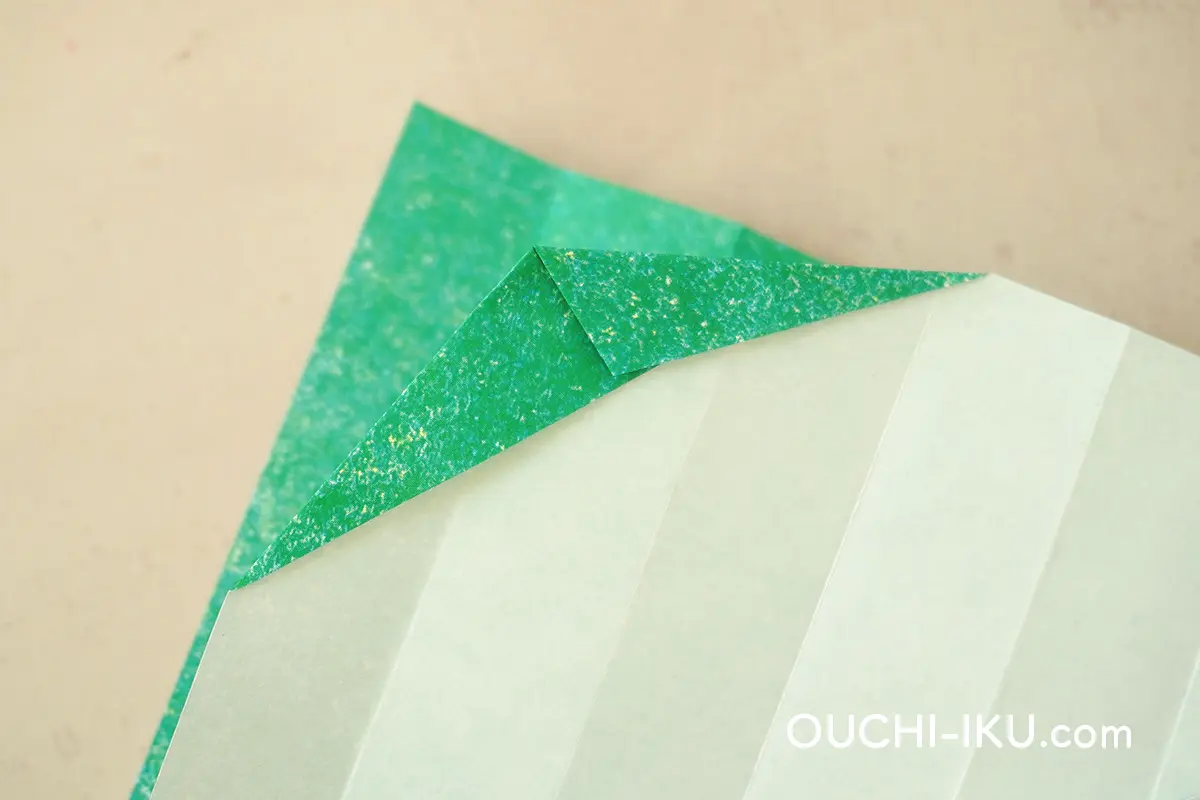 葉っぱの折り紙の作り方