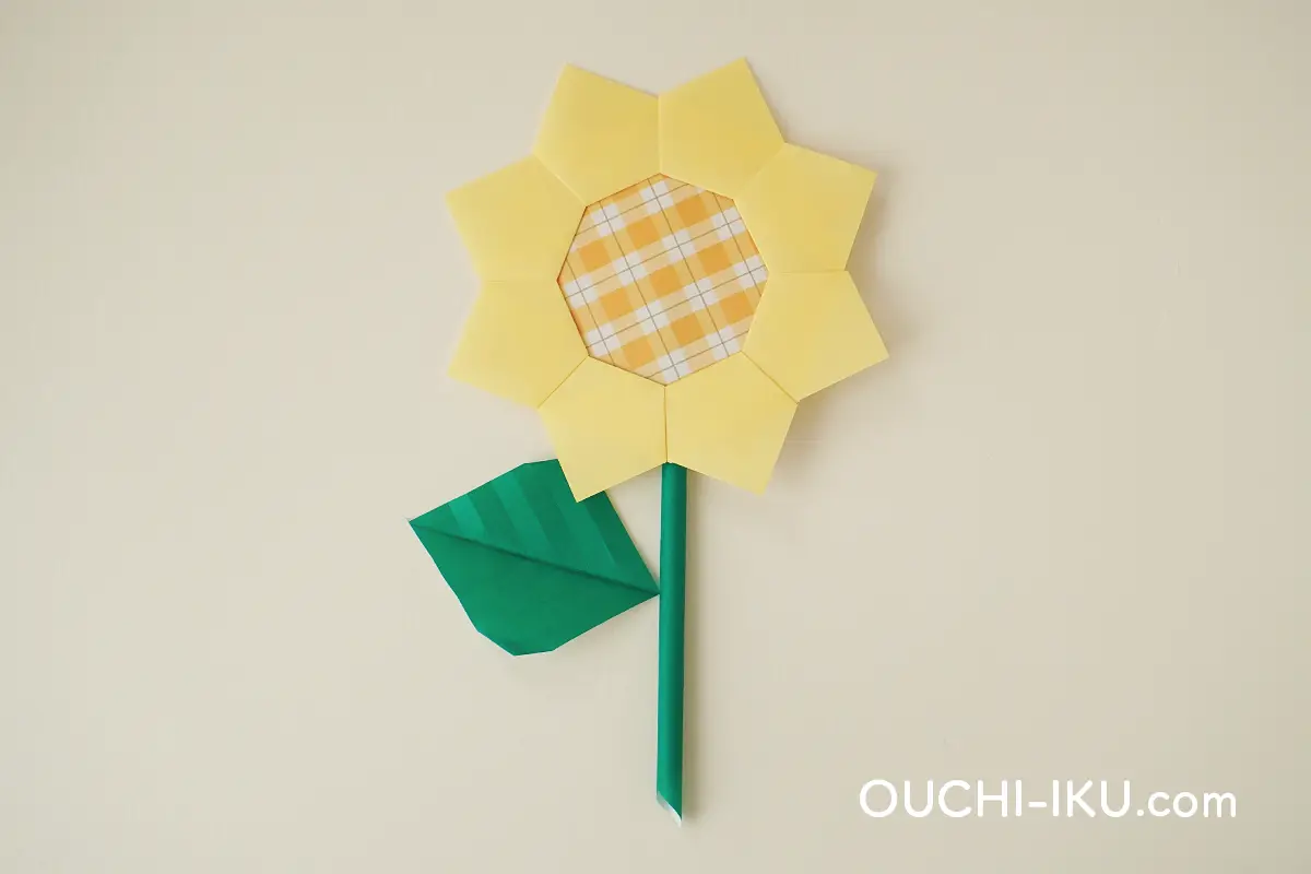 ひまわりのユニット折り紙の作り方