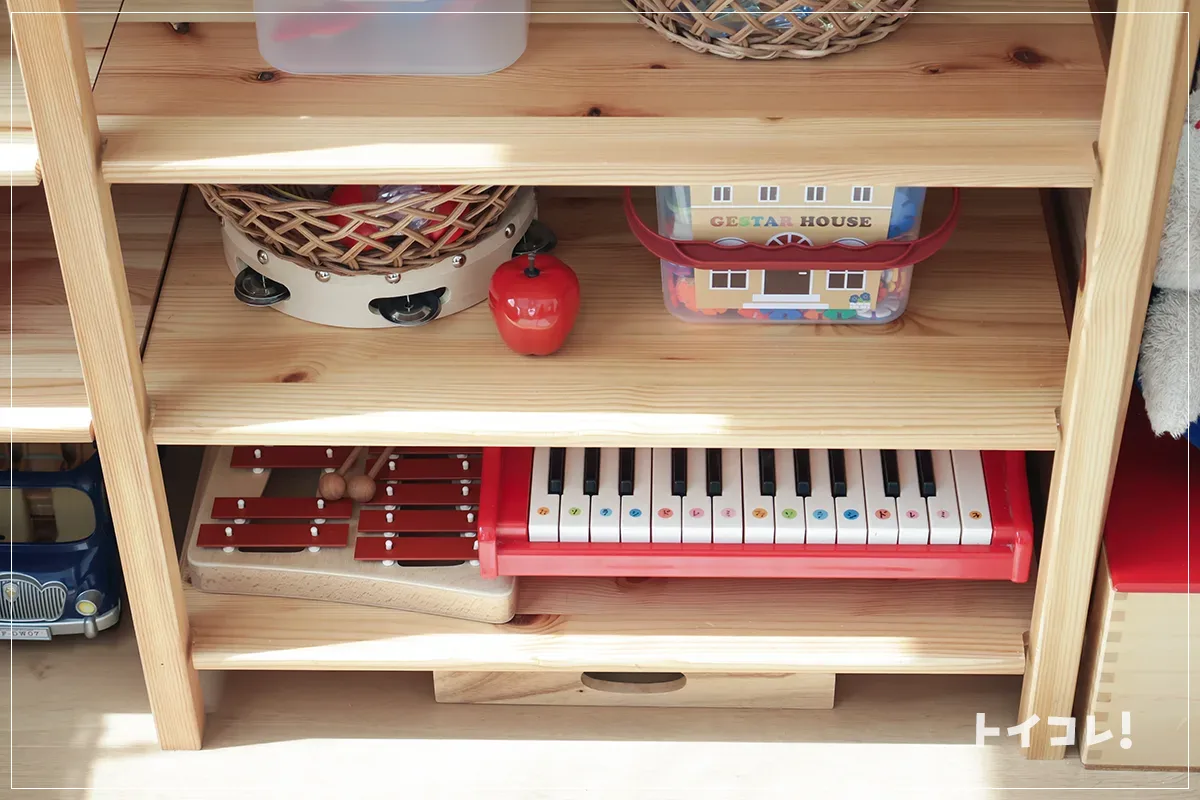 カワイのミニピアノの収納