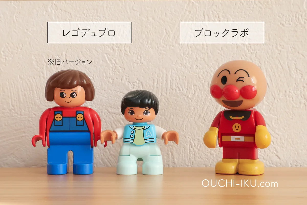 ブロックラボとレゴデュプロの人形比較
