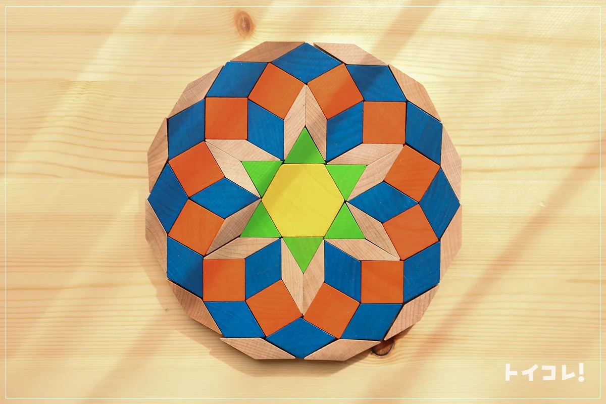 パターンブロックで作った模様