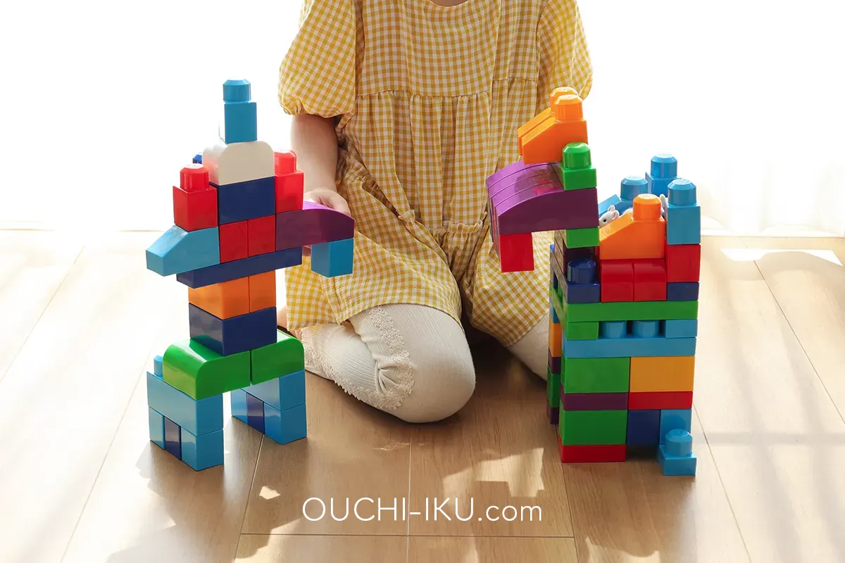 メガブロック2歳と4歳の作品