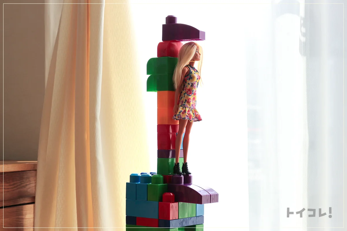 メガブロックで4歳の女の子が作った作品