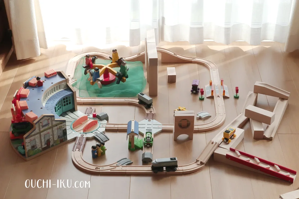 木製トーマスのレールの作品例