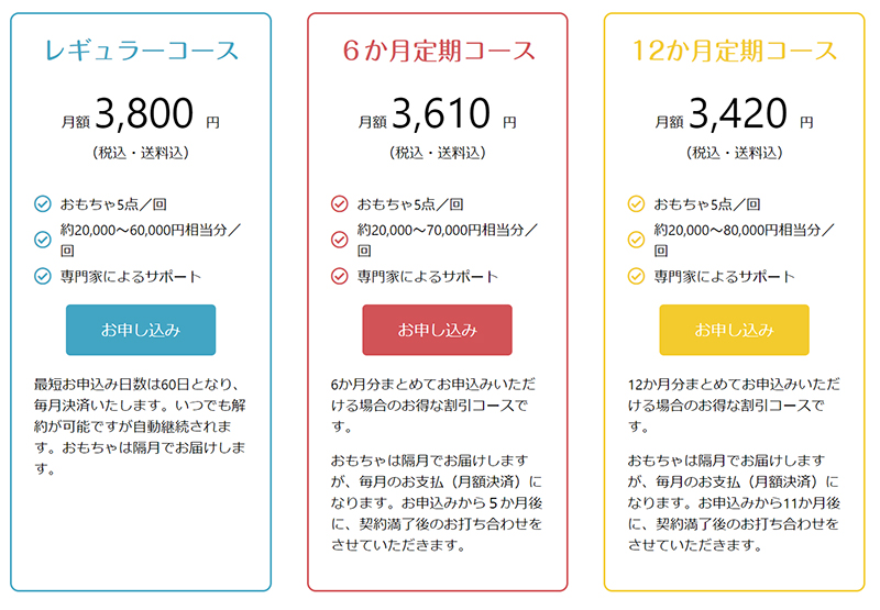 おもちゃナビ申し込み手順1