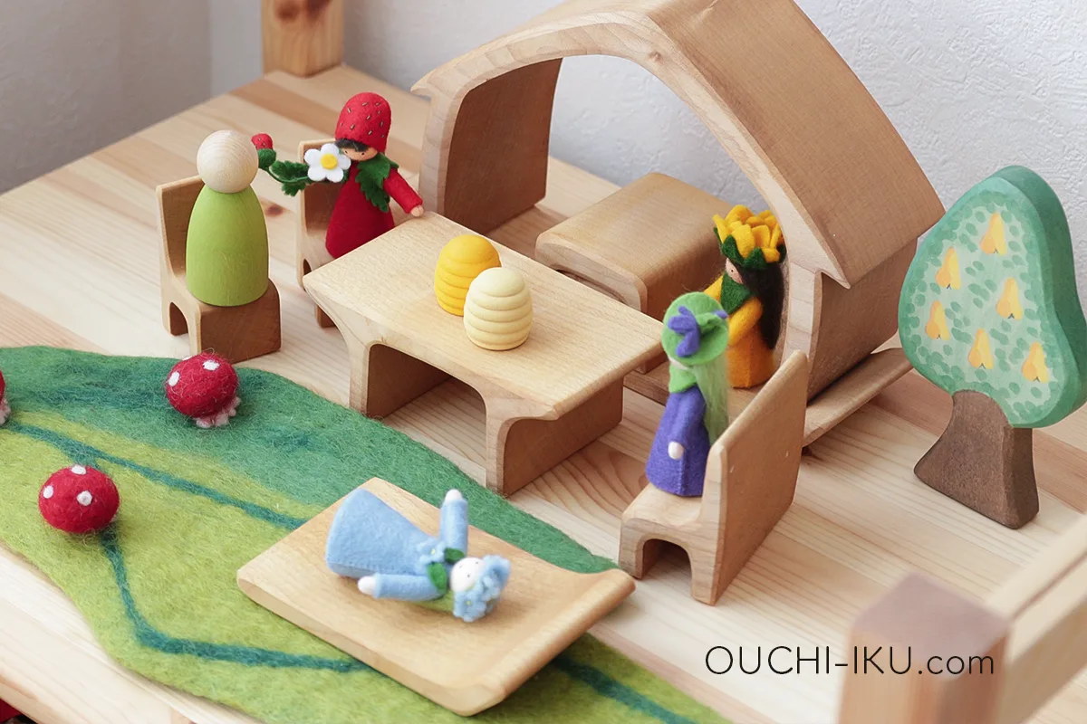グリュックスケーファーのおうちの積み木の遊び方2