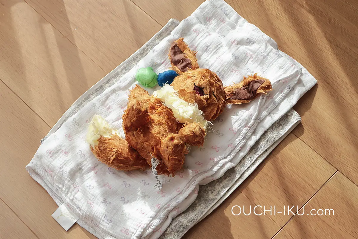 お湯から引き揚げたフーアーユーイーブイ