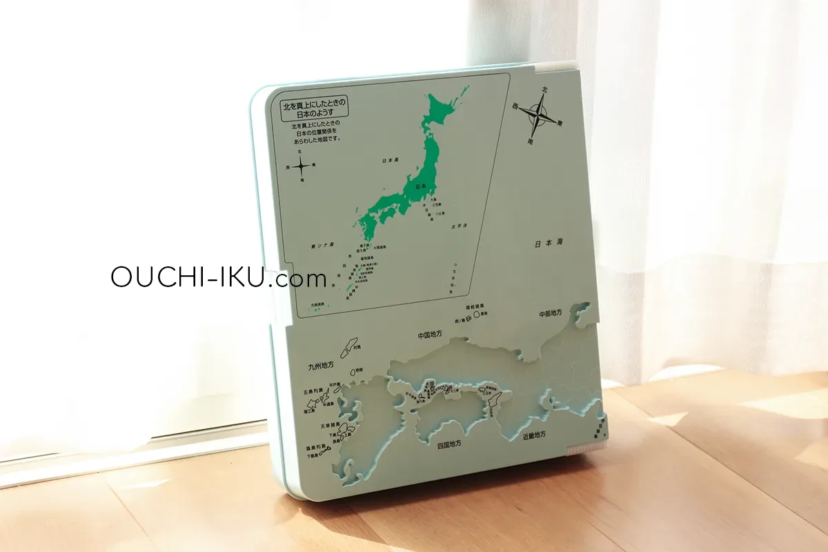 くもん日本地図パズルの見た目