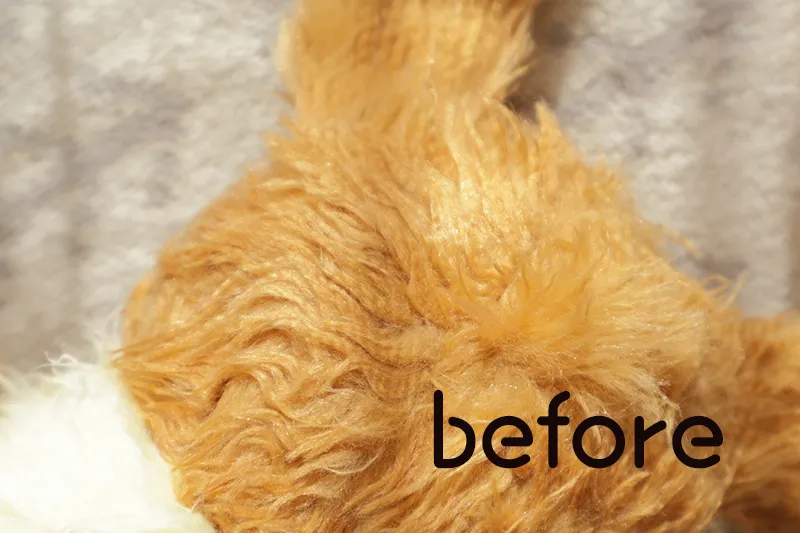 イーブイの毛before