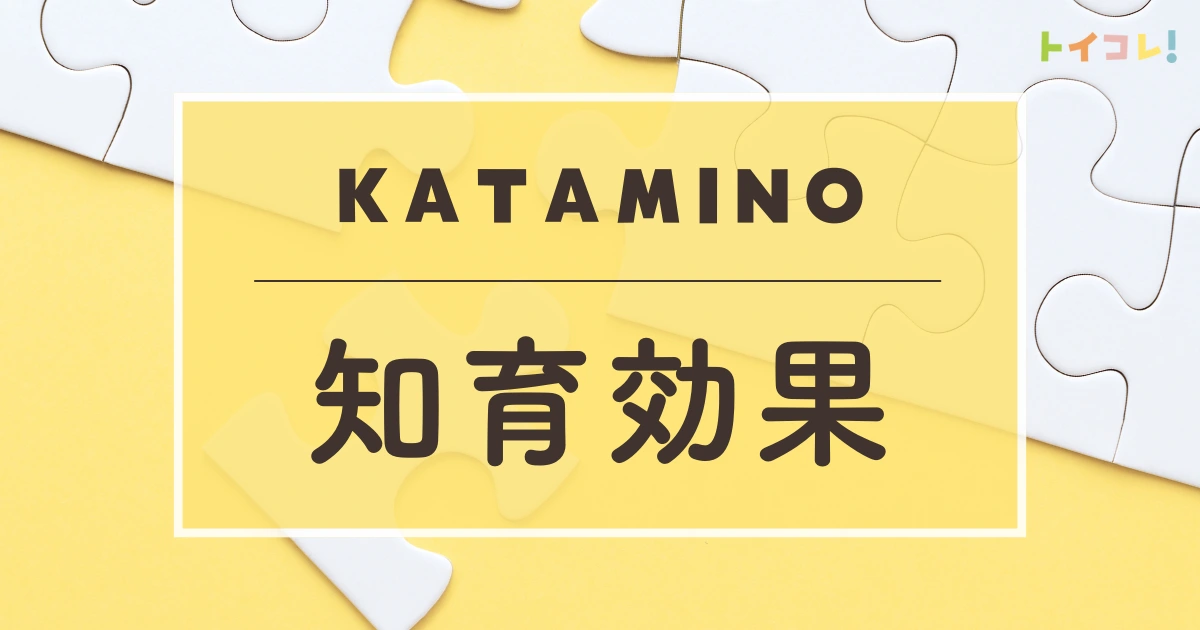 カタミノの知育効果は？幼児が感じたチカラ【口コミ】