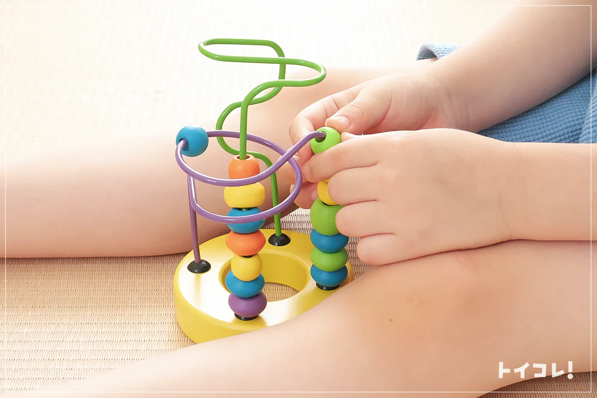 ミニルーピングセット(エド・インター)で遊んでいる様子