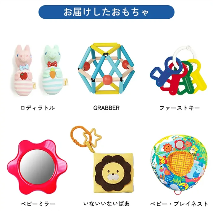 トイシェアで届く3ヶ月のおもちゃ