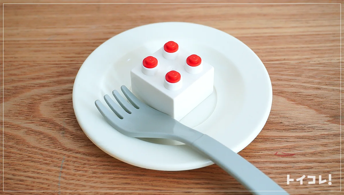 ドッツ(1×1)のレゴケーキ