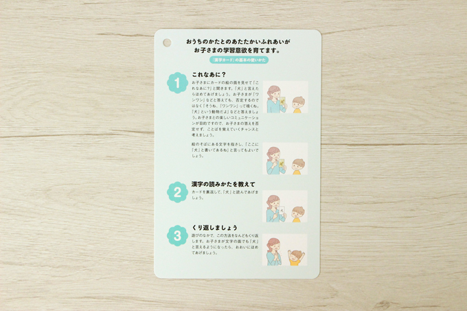 くもんの漢字カードの使い方