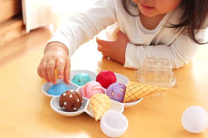 折り紙の立体アイスでアイスクリーム屋さんをはじめよう！