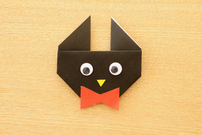 黒猫の折り紙の折り方