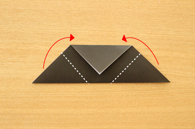 黒猫の折り紙の折り方3