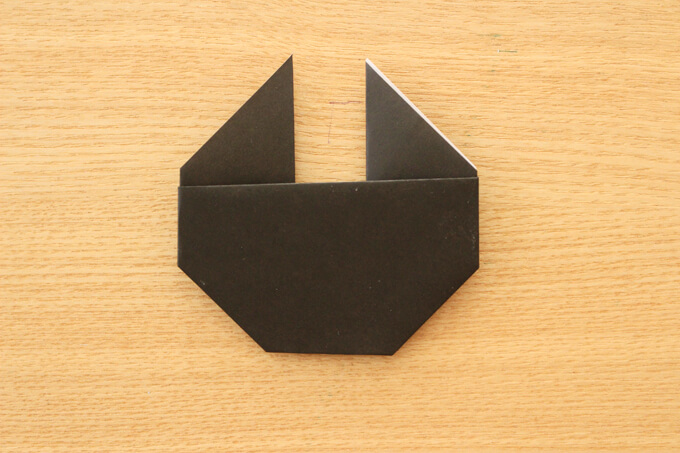 黒猫の折り紙の折り方6