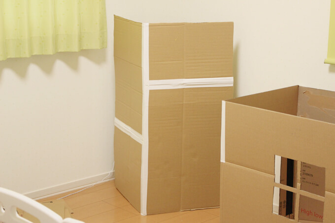 ダンボールハウスの作り方 簡単 可愛い たためる3拍子そろった秘密基地で遊ぼう オウチーク