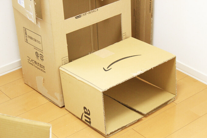 棚になるように高さを調節して切る
