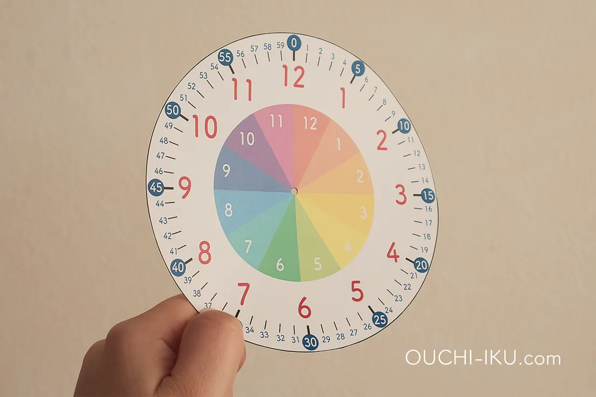 文字盤の中心に穴を開ける