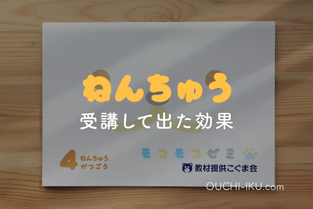 モコモコゼミ年中コース1年受講口コミレポ。基礎力づくりはバッチリ 