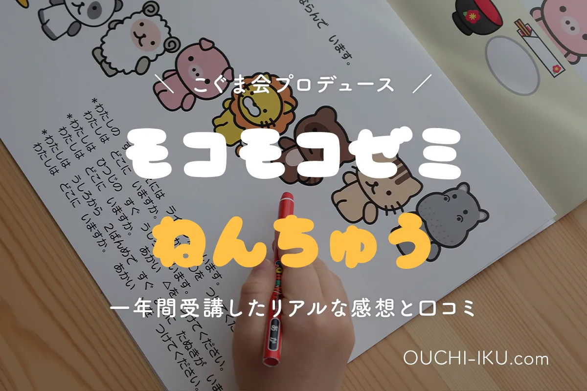 モコモコゼミ年中コース1年受講口コミレポ。基礎力づくりはバッチリ 
