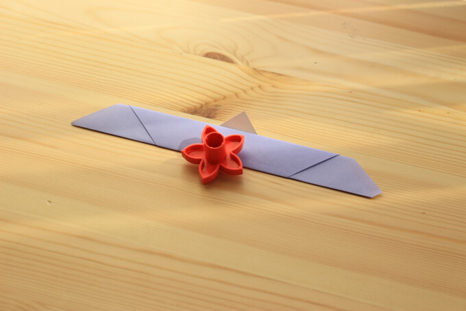 折り紙で作る簡単なバラの花の作り方3