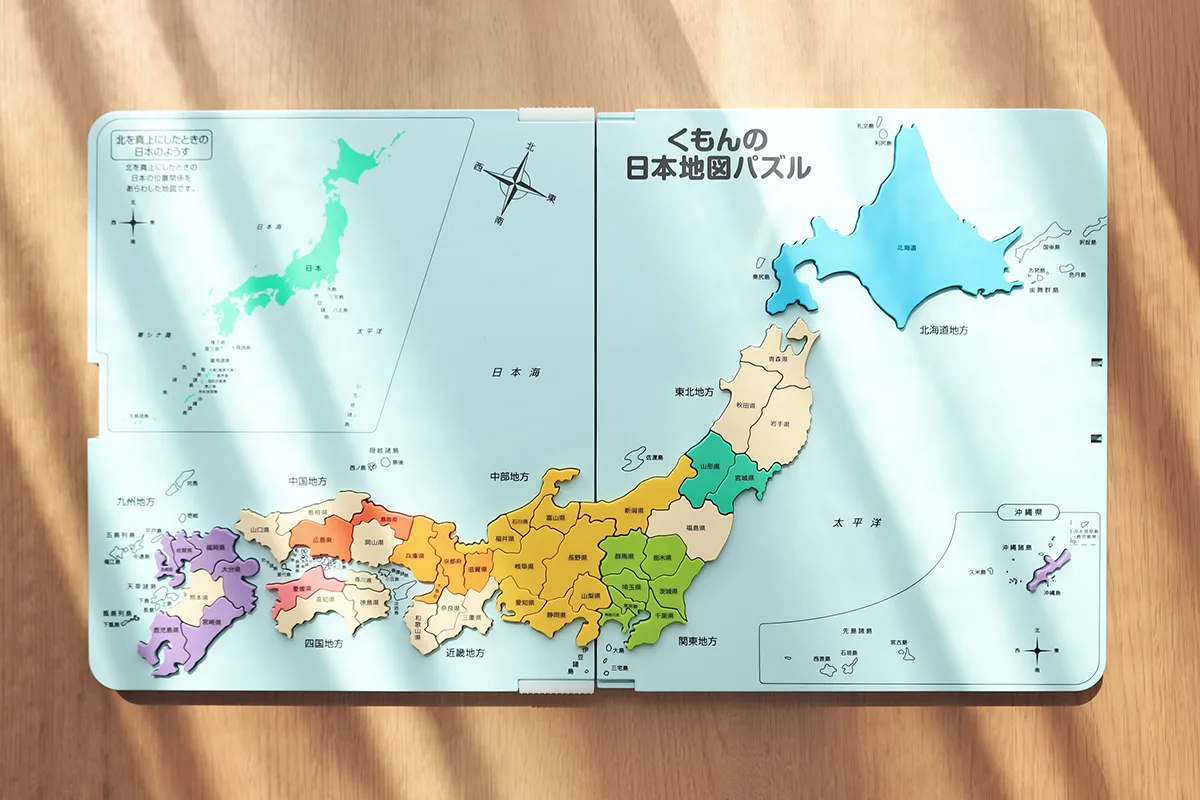 くもんの日本地図パズル対戦モードの勝敗