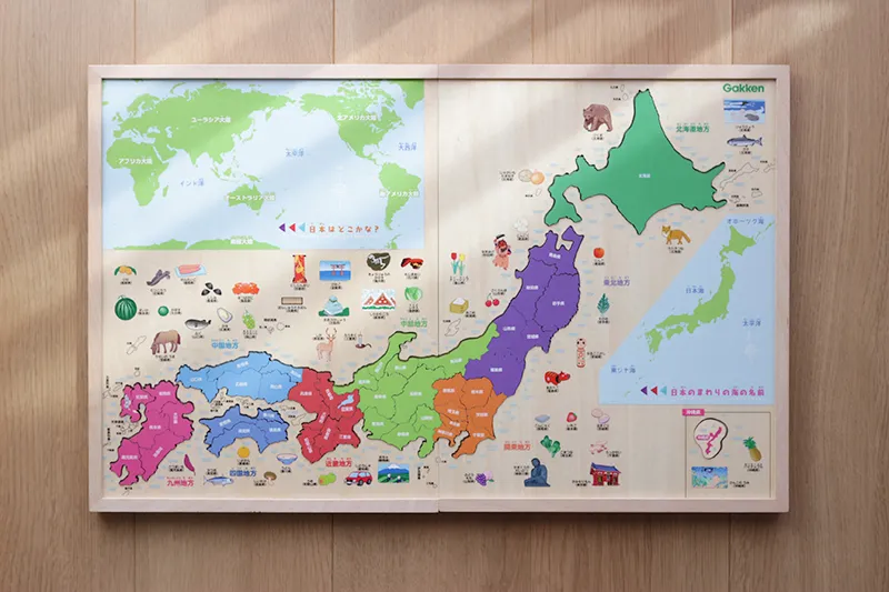 学研の「木製日本地図パズル」とは