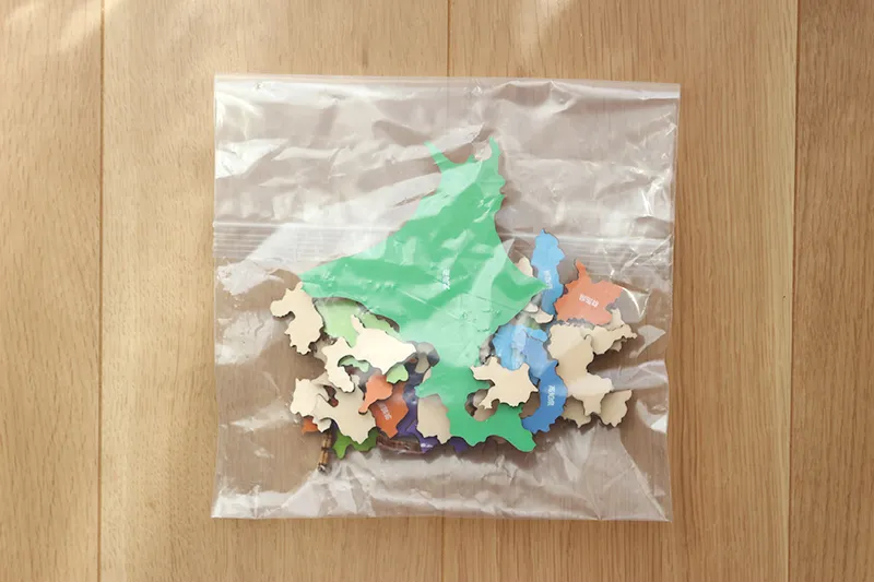 学研木製パズル日本地図のピース