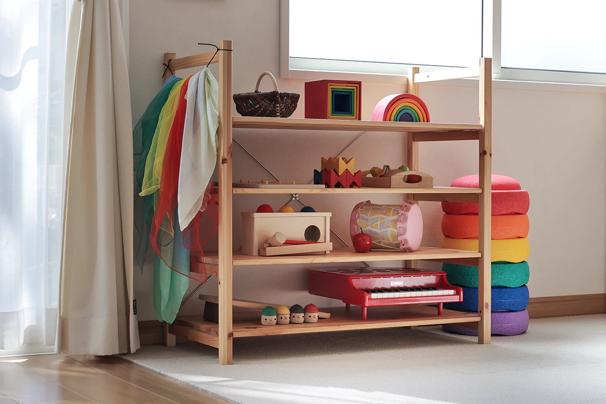 おもちゃ棚 保育家具 ハンドメイド 送料無料 （おもちゃ棚  