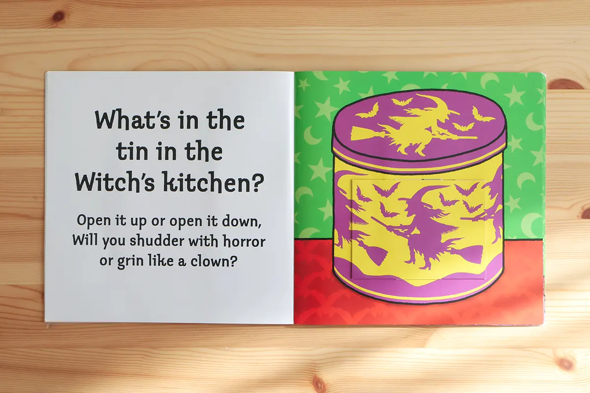 英語のおすすめハロウィン絵本『What’s in the Witch’s Kitchen』のしかけ