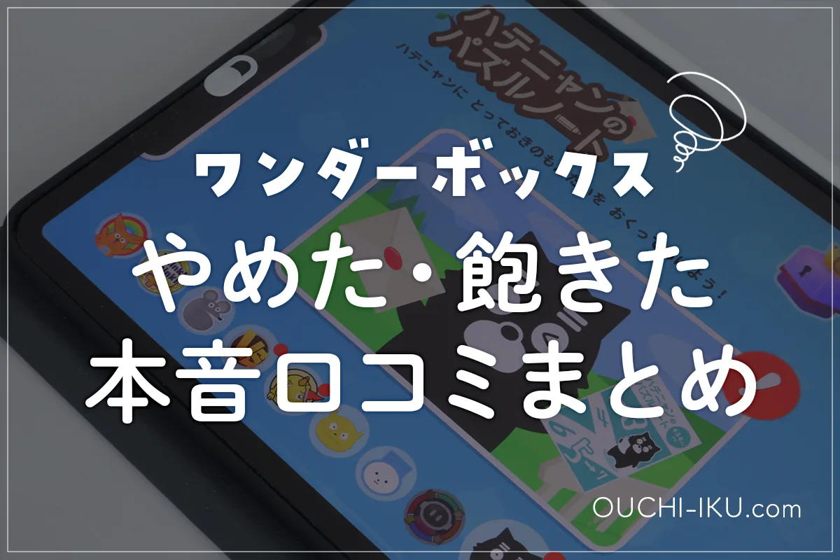 ワンダーボックスをやめた本音｜飽きた？合わなかった？向いてる家庭・続けるコツも解説