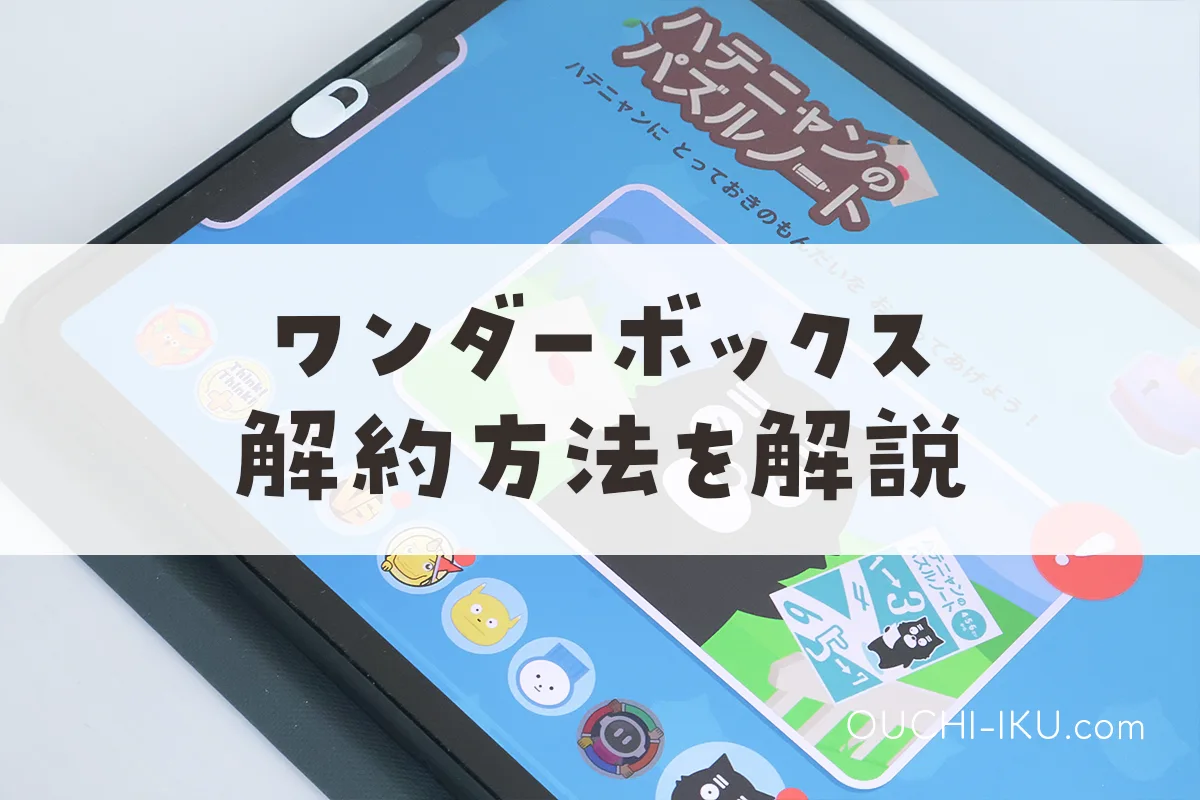ワンダーボックスの解約方法は簡単。ネットで3分、手続き完了♪