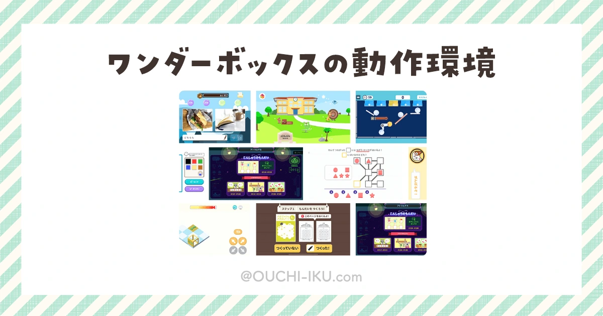 ワンダーボックスの動作環境：手持ち端末は使える？